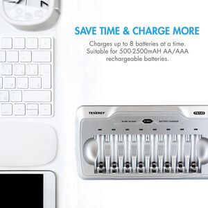 Universal Battery Charger 8-Bay AA/AAA NiMH NiCd  - TN145